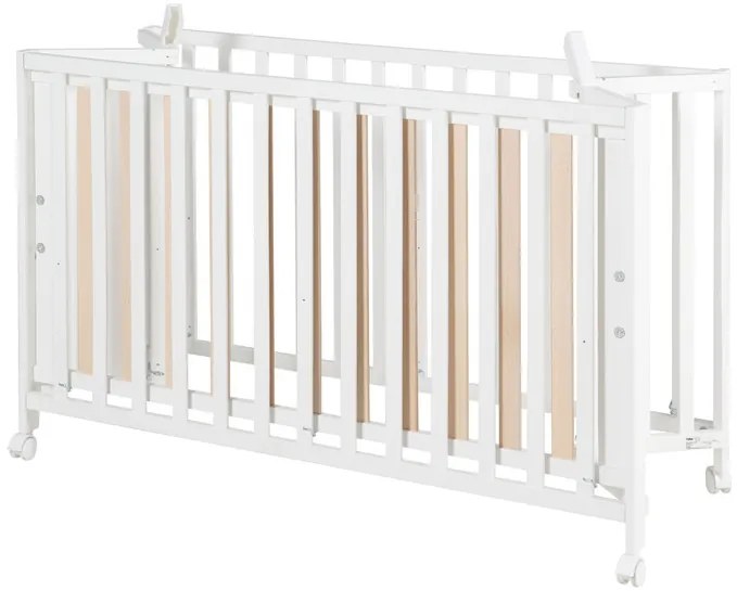 roba Detská skladacia postieľka, 60 x 120 cm (biela) (100340863)