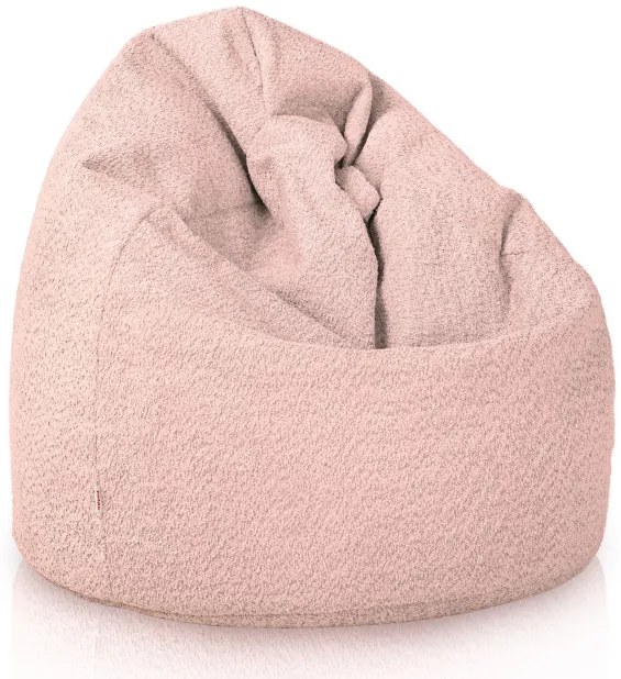 Sedací vak SAKO pudrovo ružový bouclé