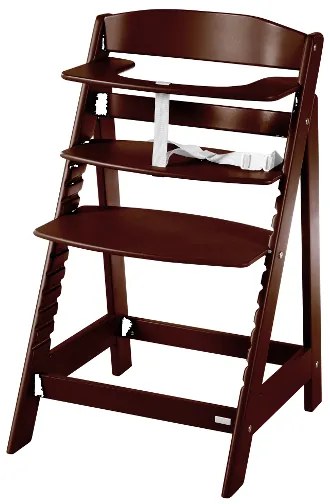 roba Detská drevená vysoká jedálenská stolička Sit Up (hnedá/flex) (100306933)
