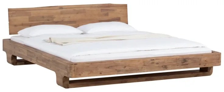 furniture-nabytek.cz - Masívna posteľ Sendai z brúseného akátu, lakovaná, prírodná – 140x200 cm