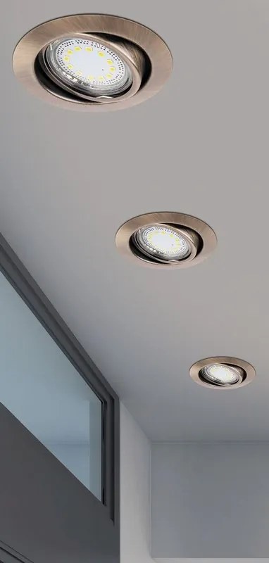 Rabalux LED zápustné bodové svietidlo Lite 3x3W/720lm/3000K/IP40 - set 3 svietidiel, bronz, 1051