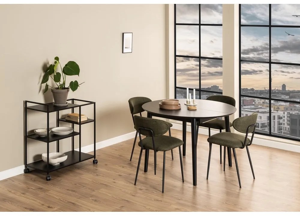 Okrúhly rozkladací jedálenský stôl s doskou v dubovom dekore ø 115 cm Montreux – Actona