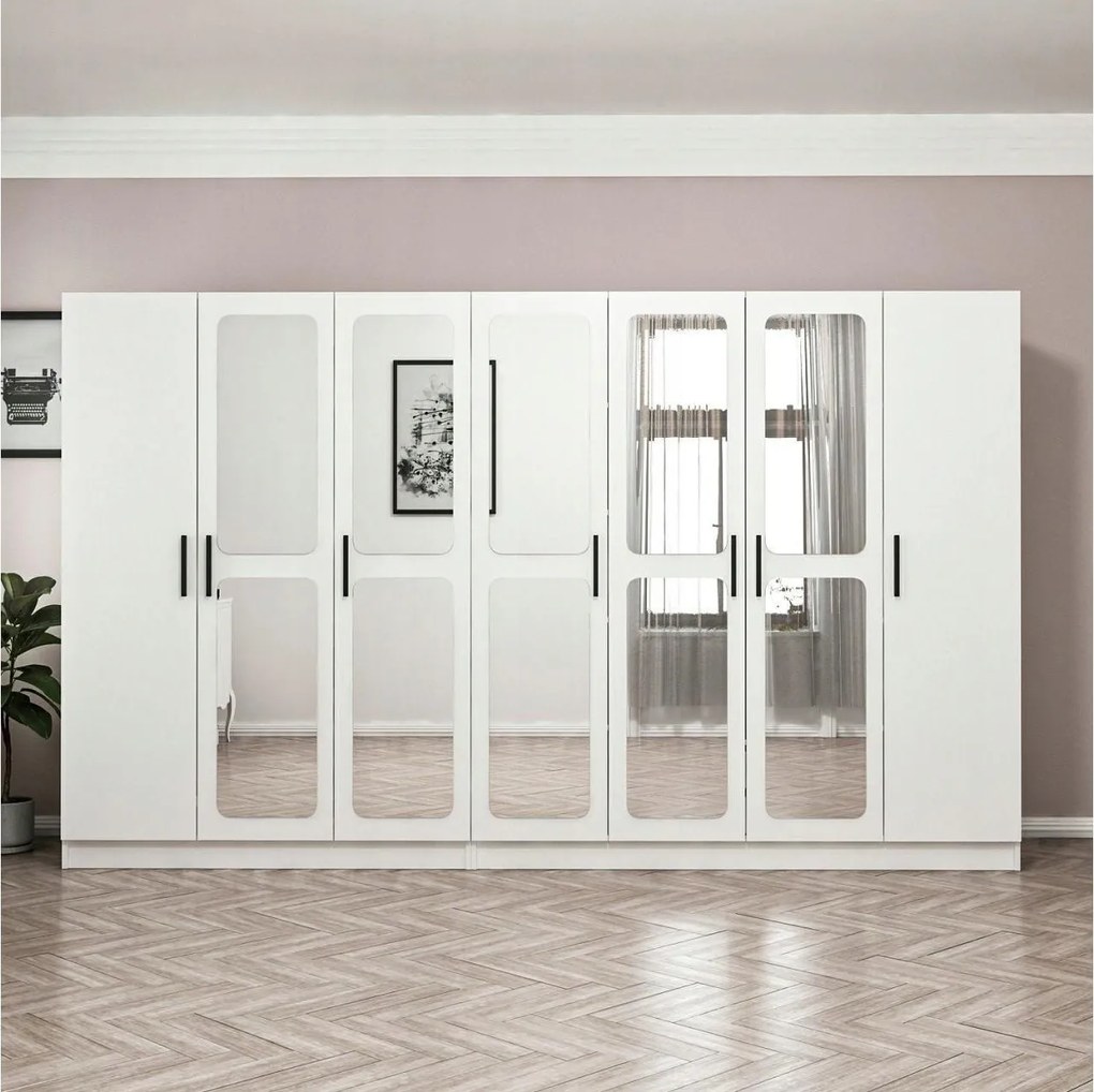 Šatníková skriňa Kalia 3824 (biela)