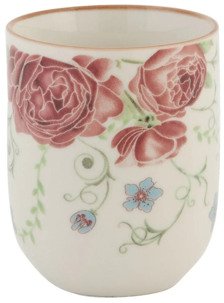 Kalíšok na čaj pivonky -pr 6*8 cm / 0.1L