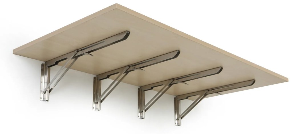 Sklápací stôl na stenu, 1200 x 600 mm, nosnosť 60 kg, breza