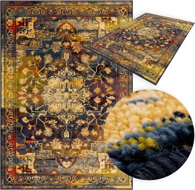 Koberec Agnella Standard Ruffino modrý