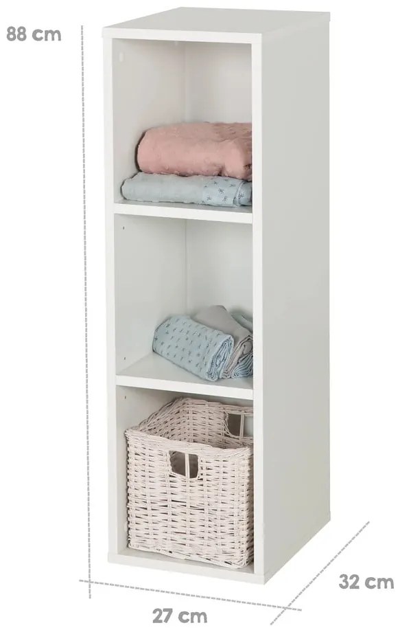 Biela detská knižnica 27x88 cm – Roba