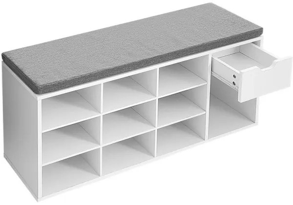 Botník VOREN biela/šedá