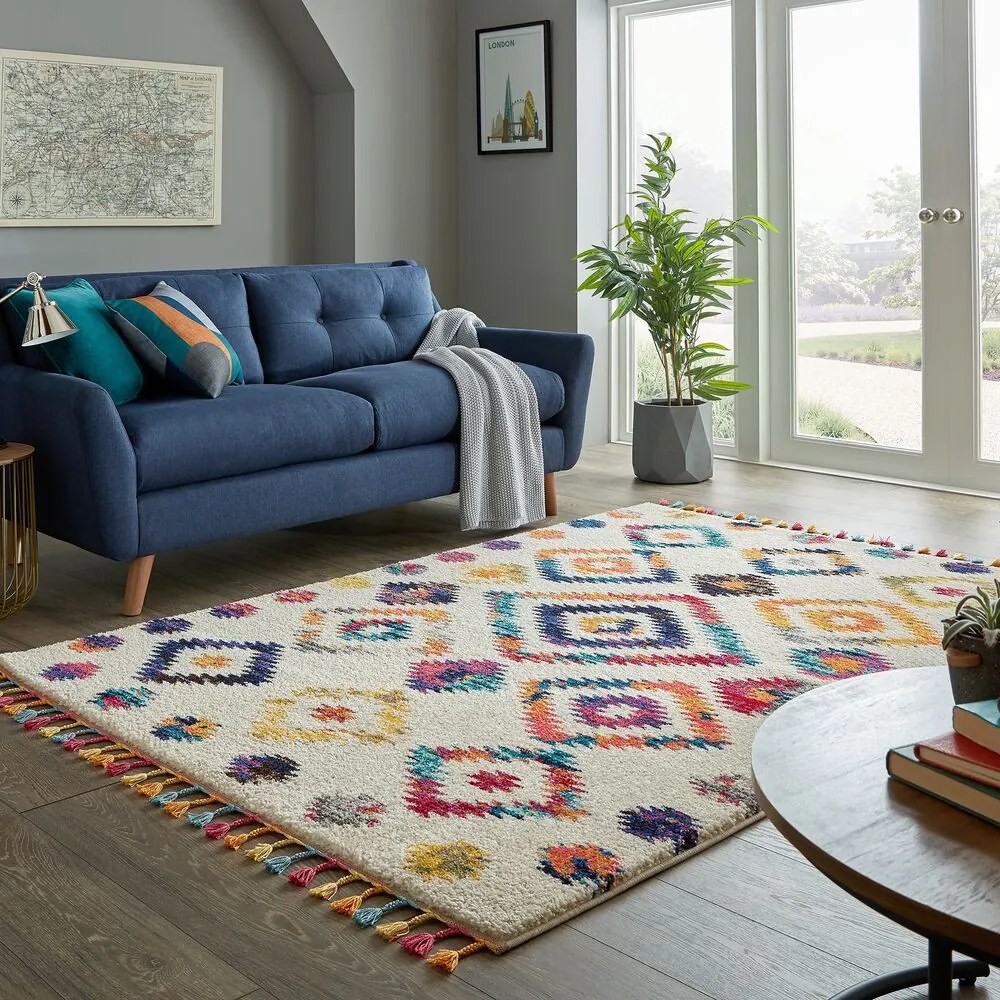 Flair Rugs koberce Kusový koberec Menara Bohemia Cream - 80x150 cm