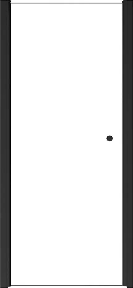 Besco Jednokrídlové sprchové dvere SINCO BLACK 80x195 (90x195) pre inštaláciu do niky - bez vaničky BESCO-Rozmery: šírka: 80