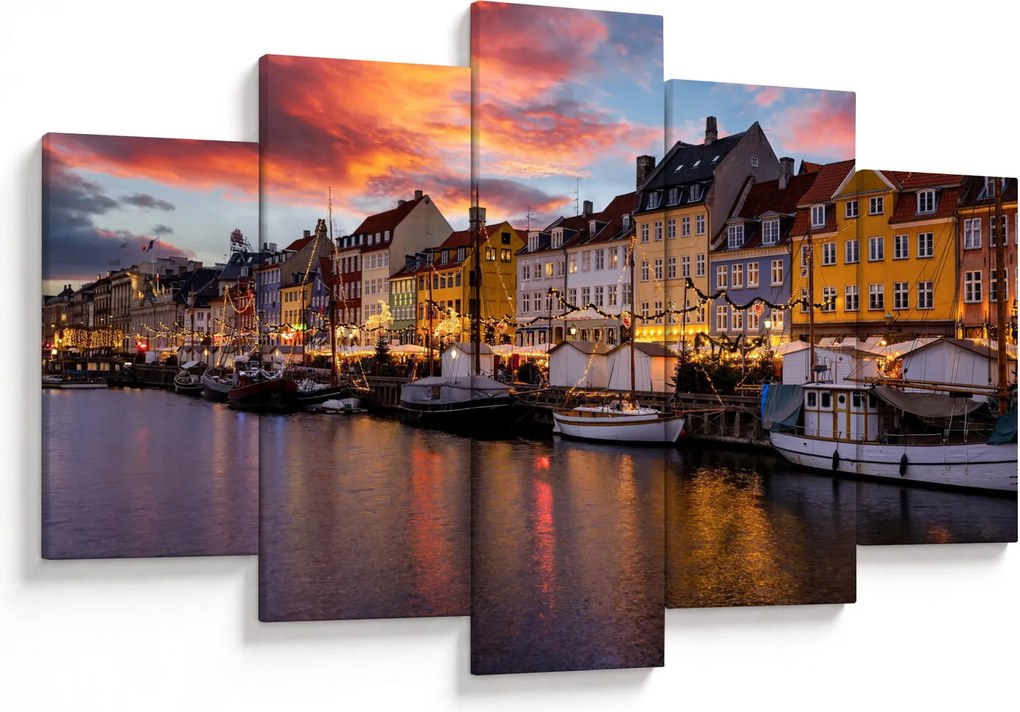 Obraz - Nyhavn, Kodaň (150x105 cm)