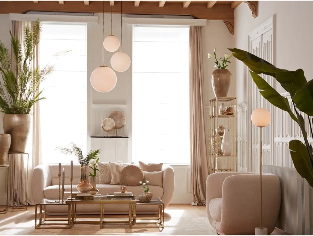 Krémové kreslo Kialy – Light & Living