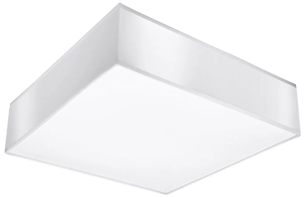Stropné svietidlo Horus, 1x biele plastové tienidlo, (biely plast), (35 cm)