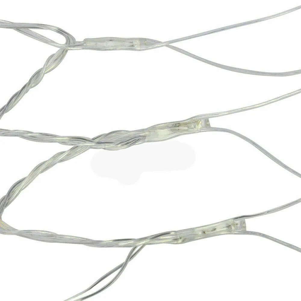 LED svetelná sieť, 128 LED, 2 rôzne farby- studená biela