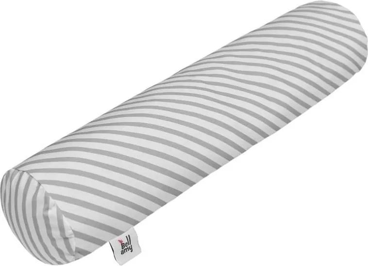 Detský bavlnený vankúš v tvare valčeka BELLAMY Stripes, 15 × 70 cm