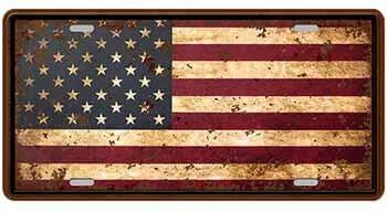 Ceduľa značka vlajka USA