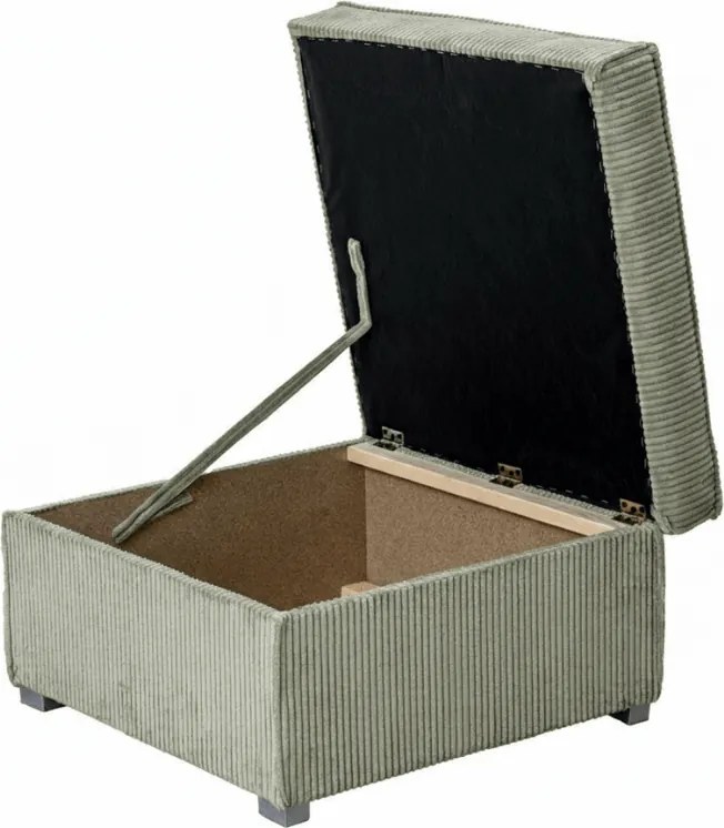 Taburet SMART COSARO s úložným priestorom 65x65 cm, mentolový