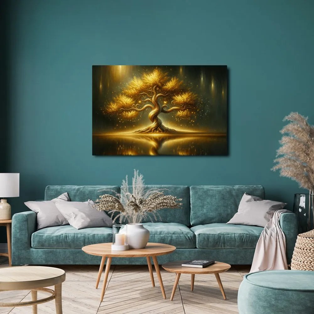 Obraz žiariaci strom života v noci