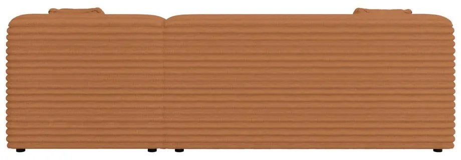 Menčestrová rohová pohovka v terakotovej farbe (pravý roh/s leňoškou) Martin – Ropez