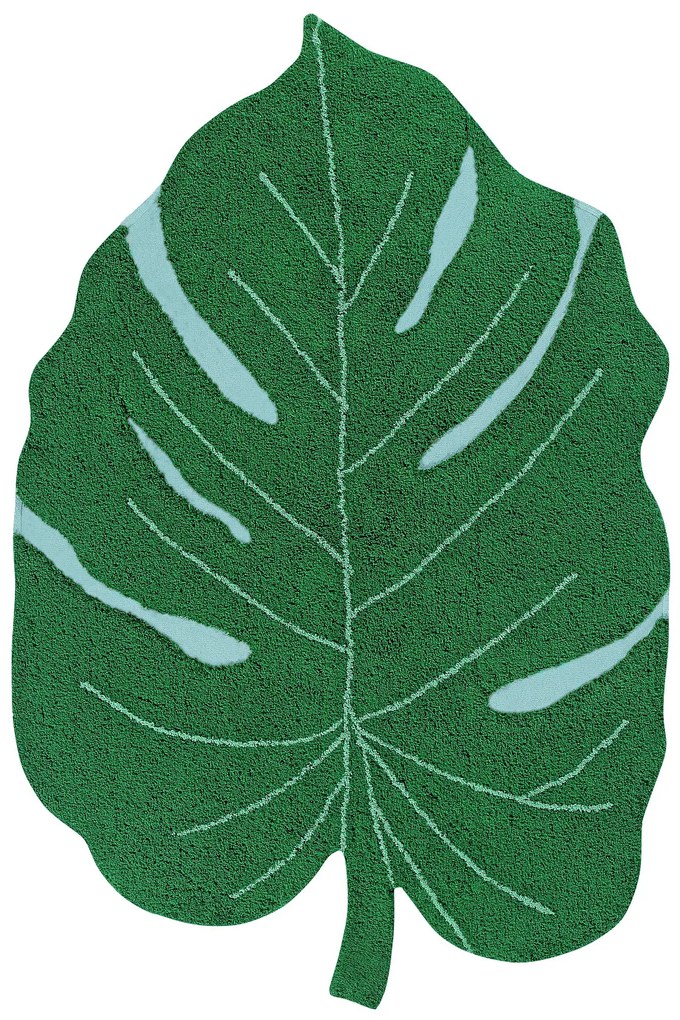 Lorena Canals koberce AKCIA: 120x180 cm Bio koberec kusový, ručne tkaný Monstera Leaf - 120x180 cm
