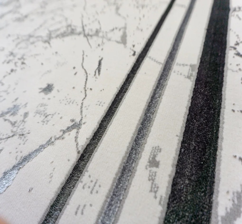 Koberec Allianz 6309 GREY – sivý obdĺžnikový Rozmer: 120x180 cm
