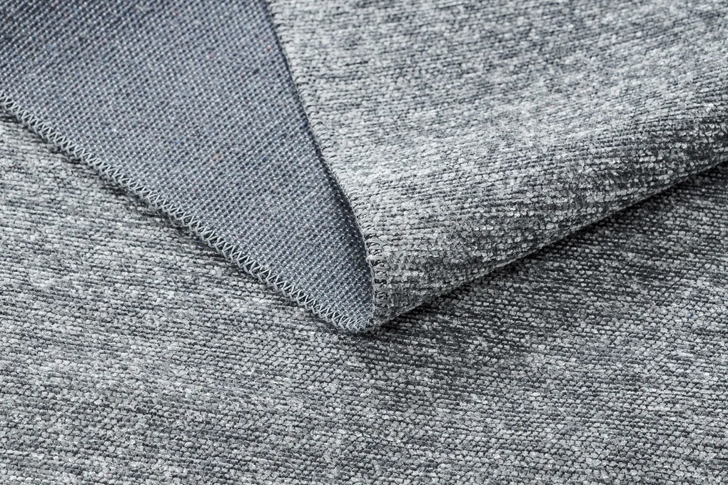 Koberec FLORENCE 24021 Jednofarebný, glamour, plocho tkaný, sivý