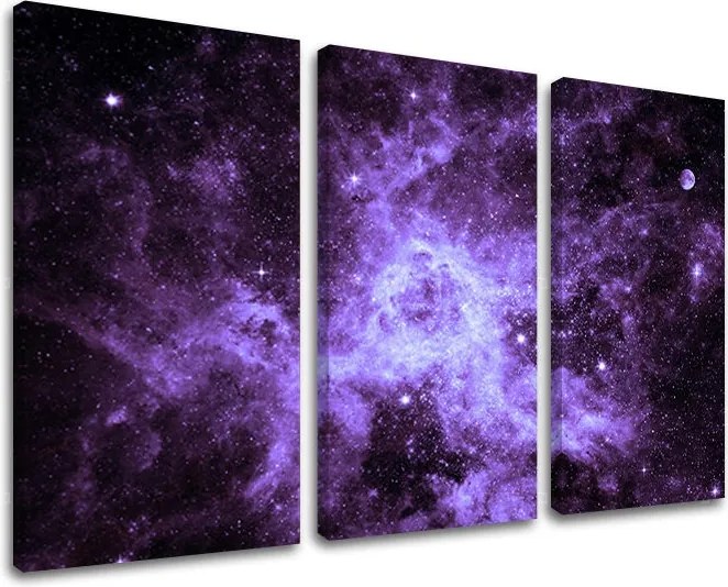 Obraz na stenu 3 dielny VESMÍR GA008E30