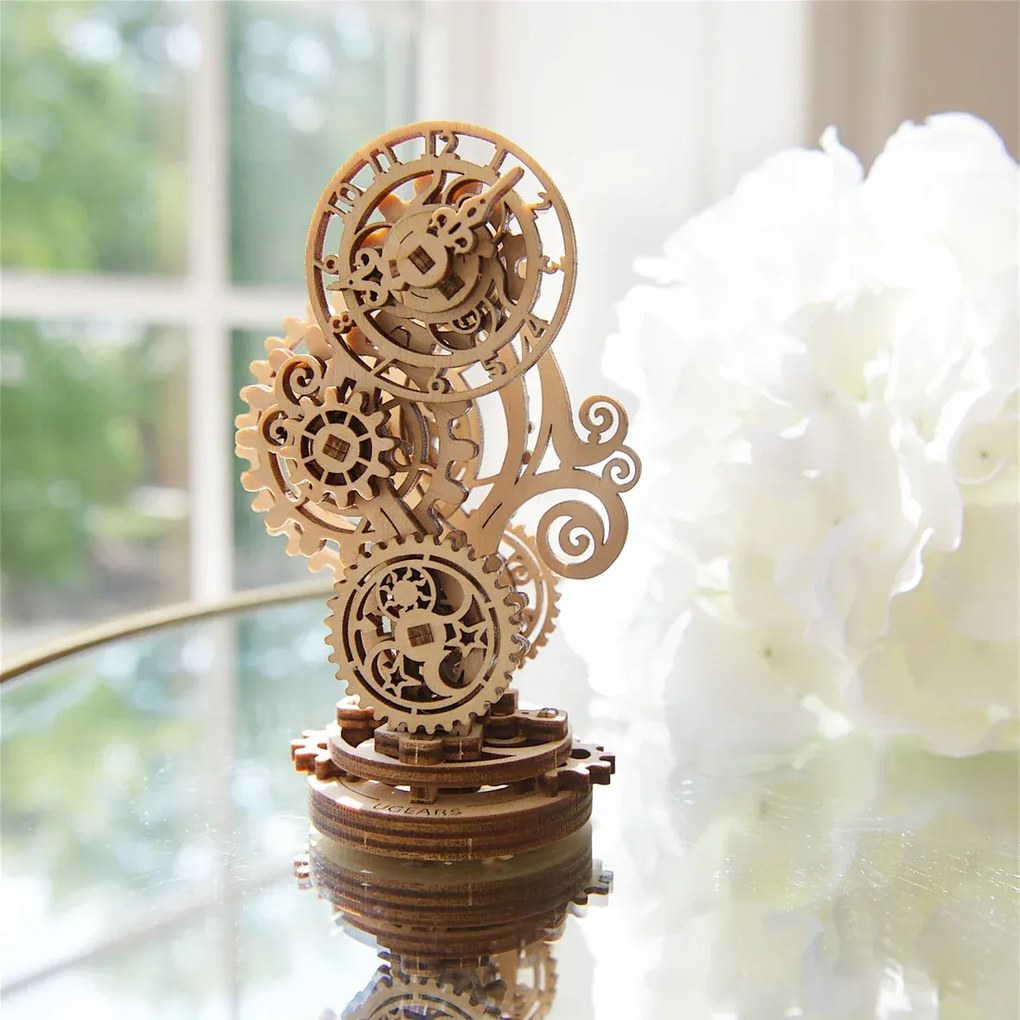 Ugears 3D mechanické puzzle Steampunk clock 40 ks