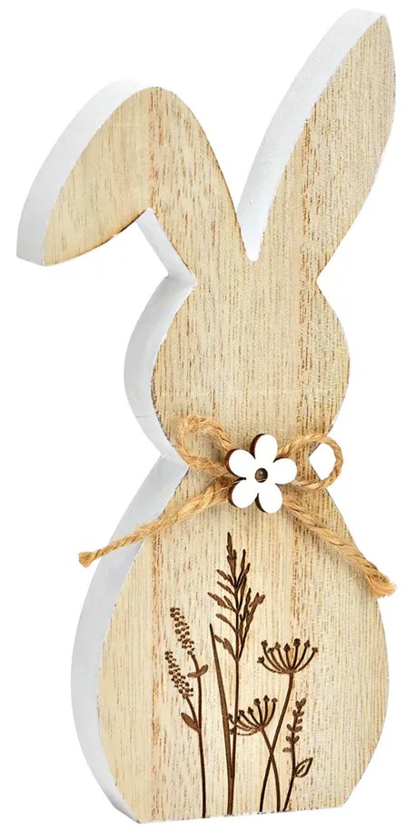Veľkonočný drevený zajac FLORAL RABBIT 20 cm