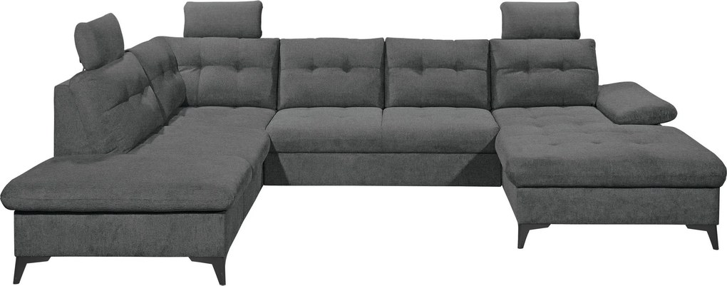 XXXLutz SEDACIA SÚPRAVA, textil, grafitová MID.YOU - Sedačky - 002220053718
