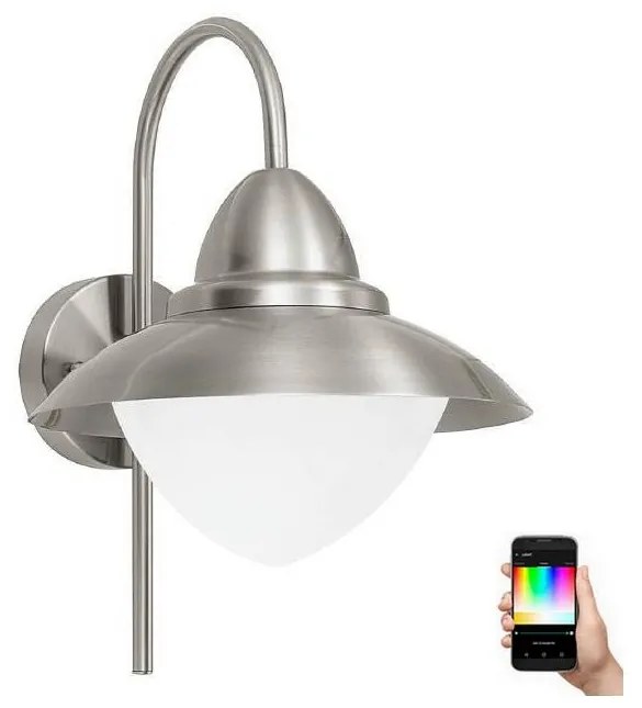 Eglo 33583 - LED RGBW Vonkajšie nástenné svietidlo SIDNEY 1xE27/9W/230V IP44