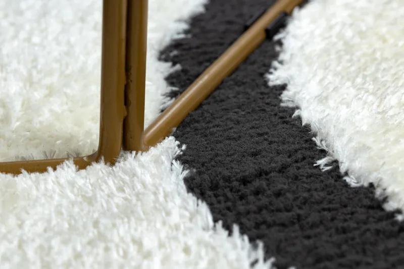 Dywany Łuszczów Kusový koberec Mode 8631 geometric cream/black - 200x290 cm