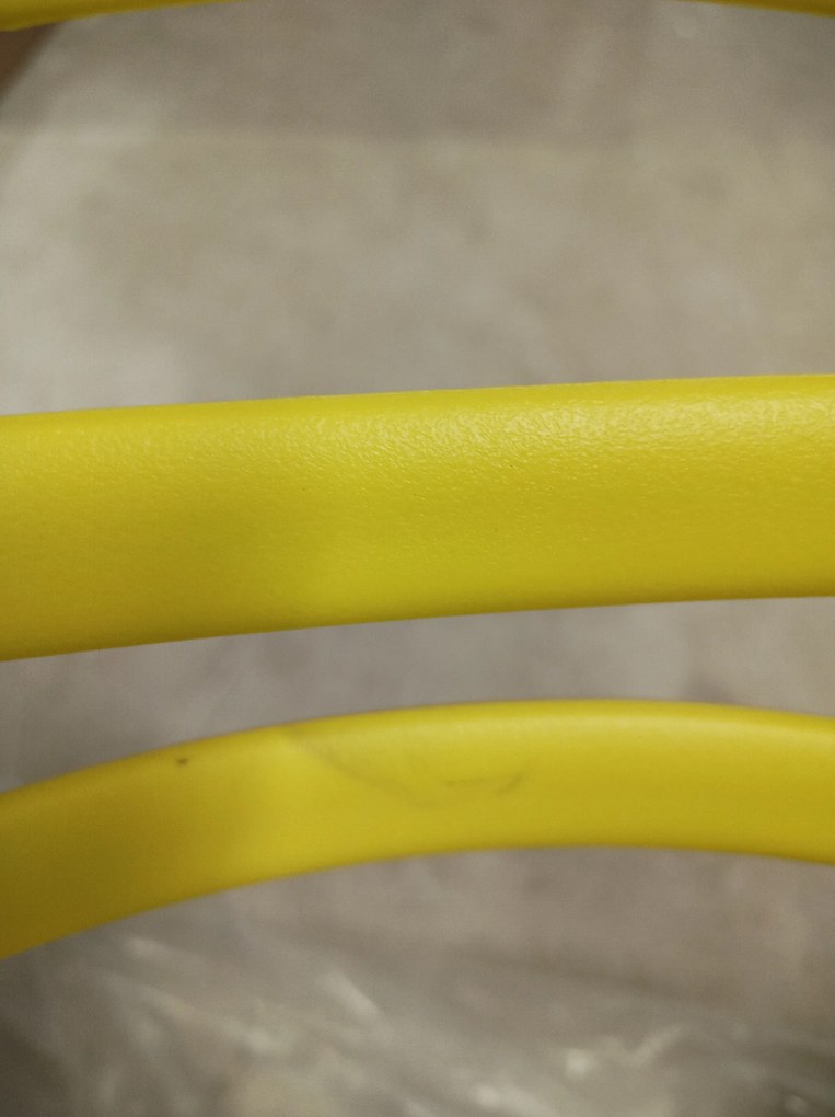 AKCIA Žltá plastová stolička KATO II. akosť