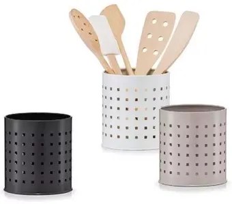 Stojan na kuchynské náradie a varešky, oceľový METALHOLDER - biela