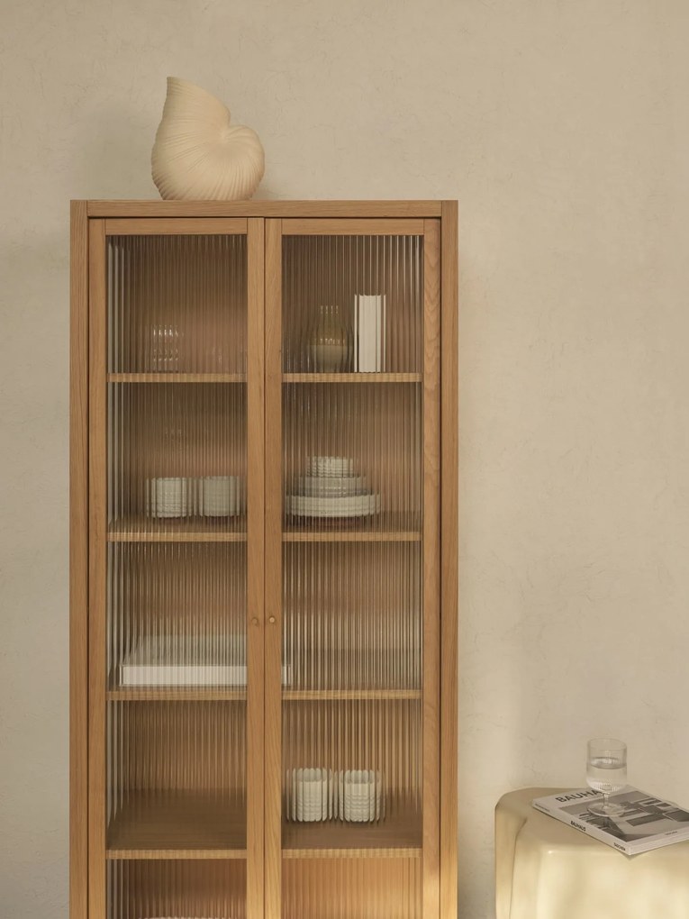 Ferm Living Kameninová váza Shell Pot Off White