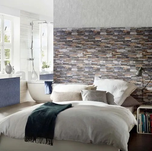 Vliesové tapety, kameň pieskovec svetlo hnedý, Origin 236310, P+S International, rozmer 10,05 m x 0,53 m