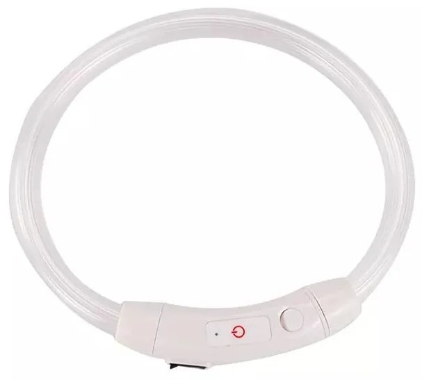 Nuxie LED svietiaci obojok pre mačku a psa 55 cm oranžový