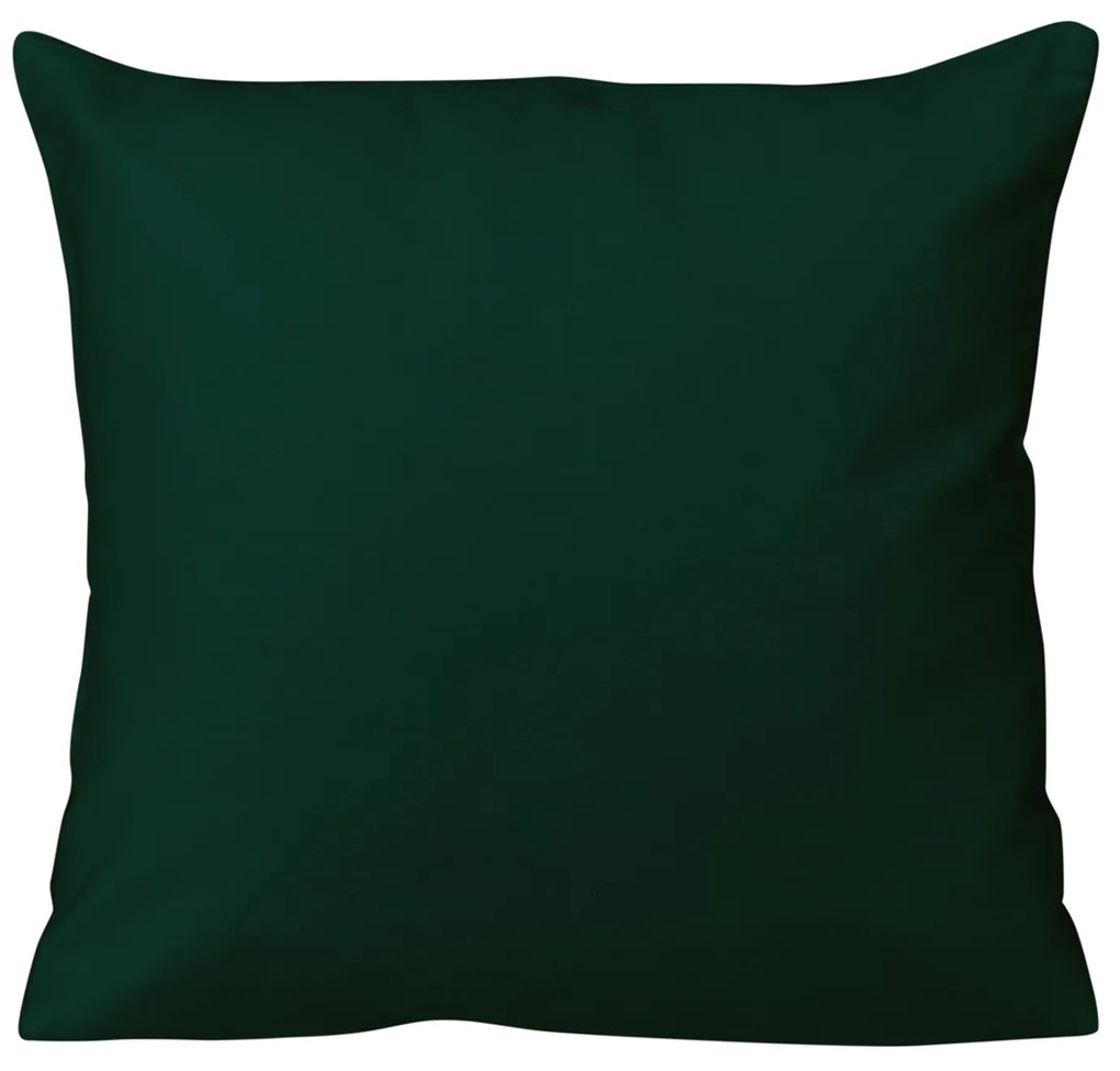 SATÉNOVÁ OBLIEČKA NA VANKÚŠ 40X40CM TMAVOZELENÁ