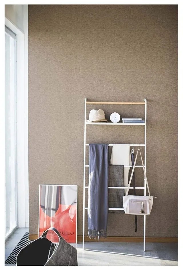 Biely vešiak s poličkou YAMAZAKI Tower Ladder