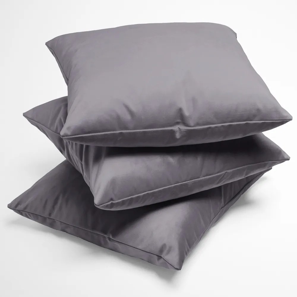 Biante Zamatová obliečka na vankúš Velvet Prémium SVP-013 Sivá 70 x 90 cm