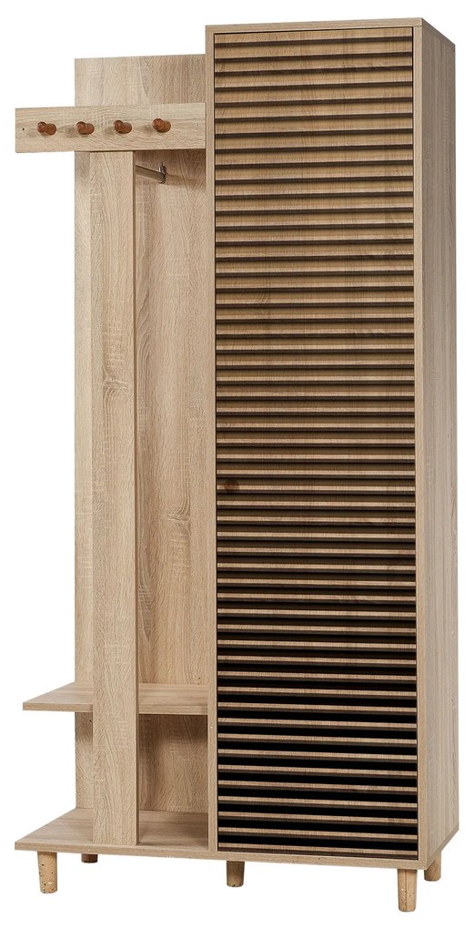 Predsieňová zostava Gardin (Dub sonoma). Akcia -18%. Vlastná spoľahlivá doprava až k Vám domov. 1072020