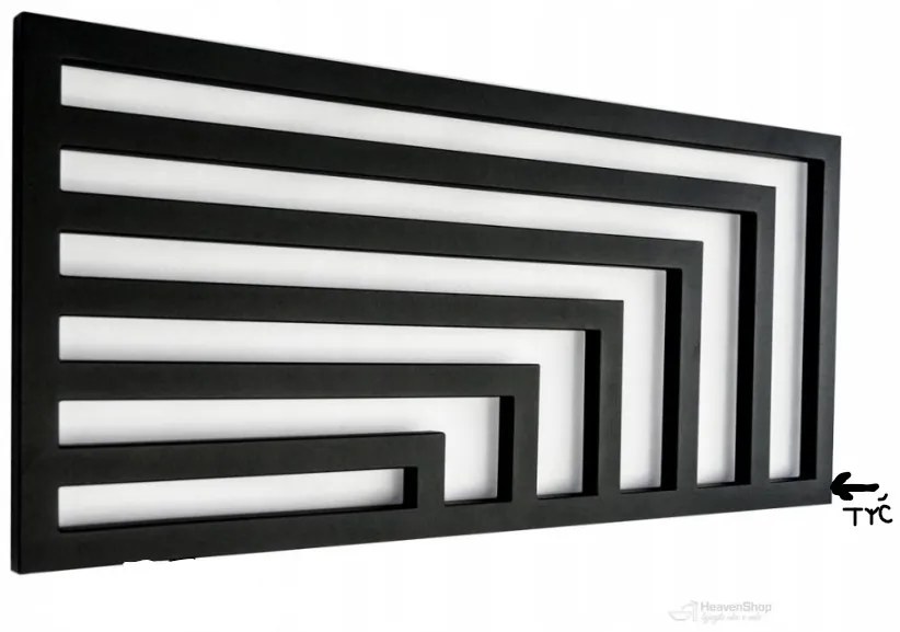 Regnis Kreon Zenit, vykurovacie teleso 1200x550 mm pre elektrickú vykurovaciu tyč, 630W, čierna matná, KZ120/55/BLACK/VYKUROVACIATYC