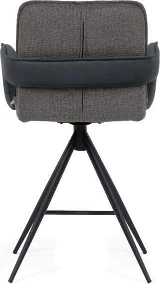 Barová stolička otočná 180° AUB-F1146 GREY2 sivá