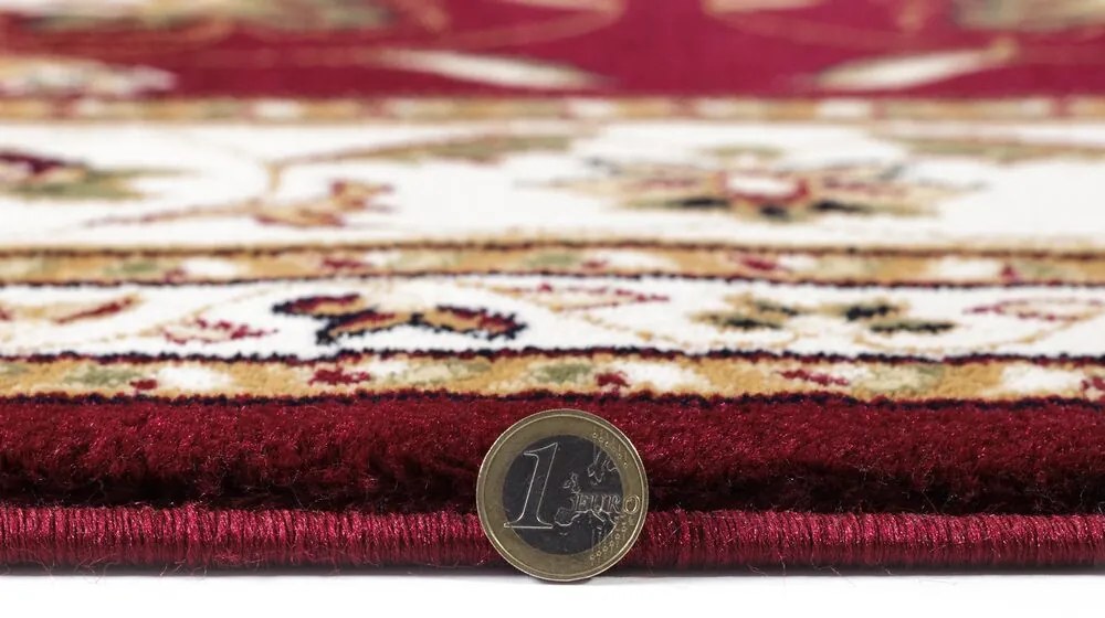 Kusový koberec Sincerity Royale Sherborne Red kruh, 133x133 (priemer) kruh, červená, kancelária, Flair Rugs