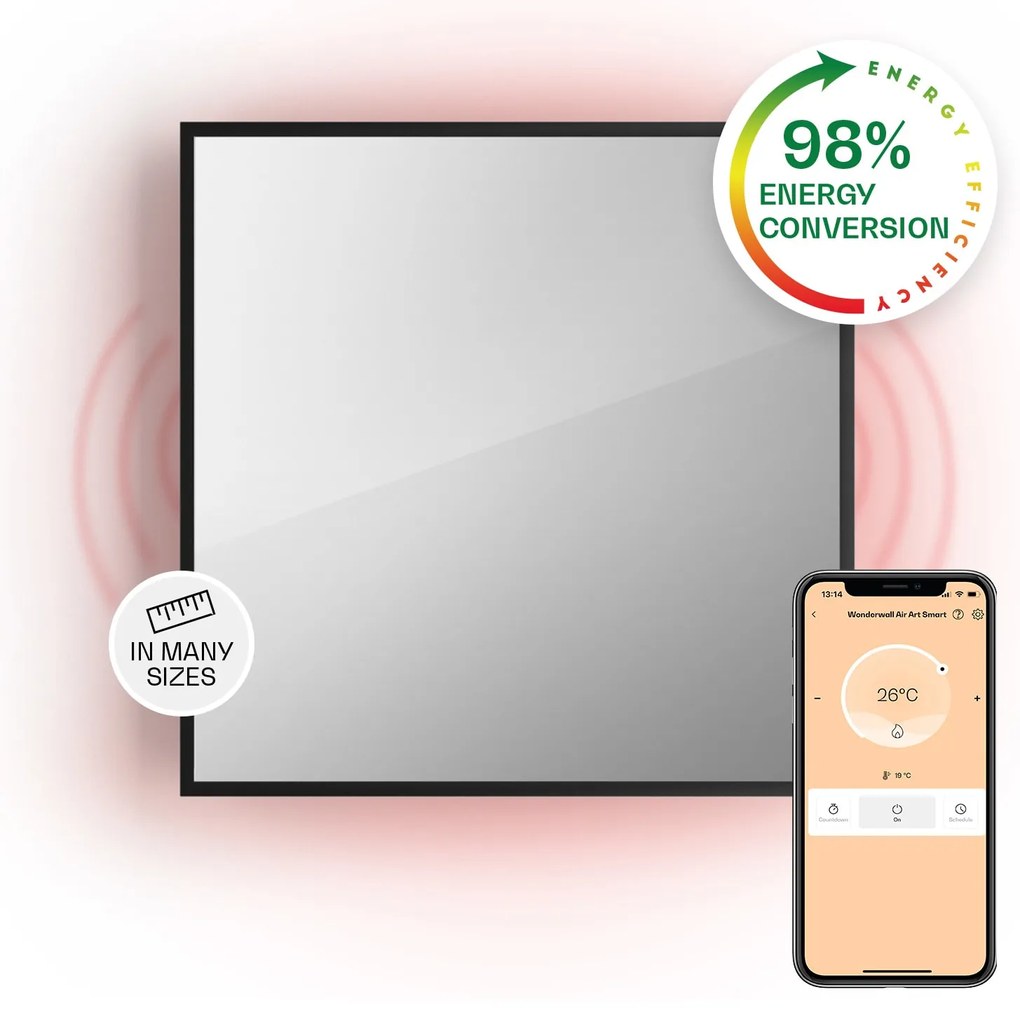 La Palma 500 smart, infračervený ohrievač 2 v 1, 60 x 60 cm, 500 W, zrkadlová predná časť