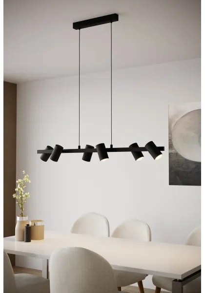 Eglo 99464 - Luster na lanku GATUELA 6xE14/25W/230V