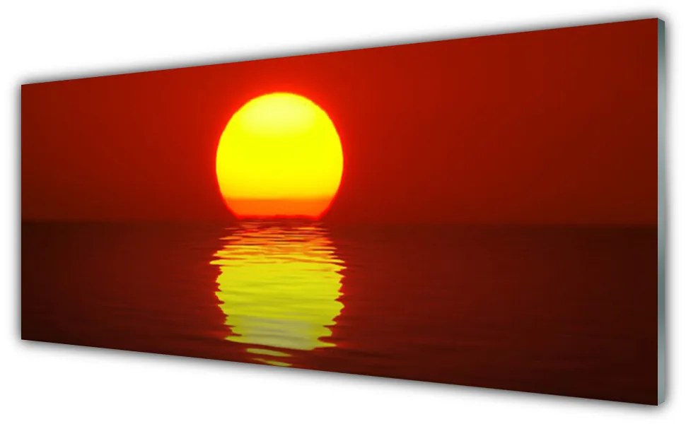 Obraz na akrylátovom skle Západ slnka krajina 125x50 cm