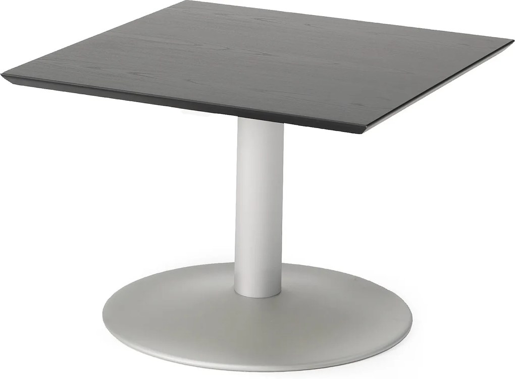 Konferenčný stolík Crosby, 700x700x500 mm, čierna / šedá