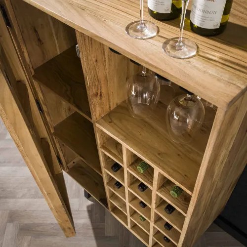 Komoda/Bar 28-53 Block 80cm Drevo Acacia - Komfort-nábytok