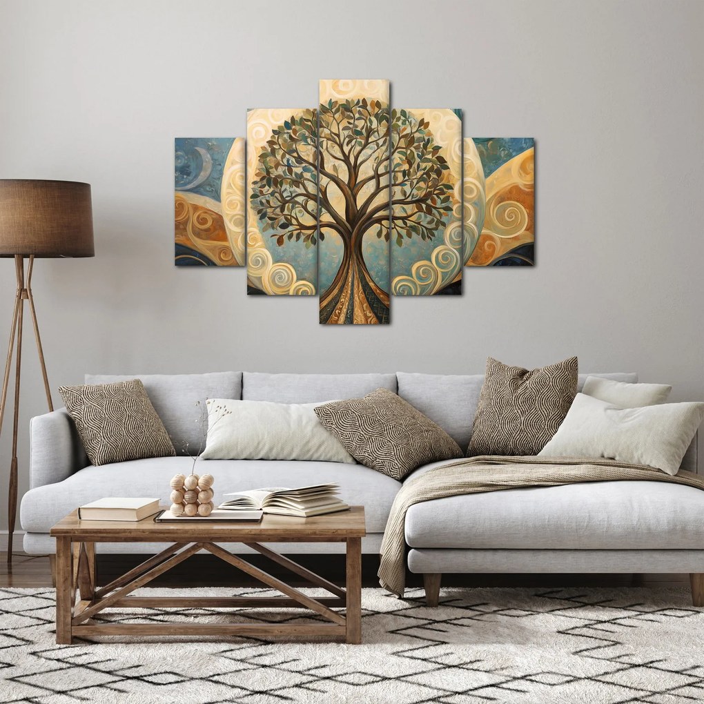 Obraz – Strom života a špirály (150x105 cm)